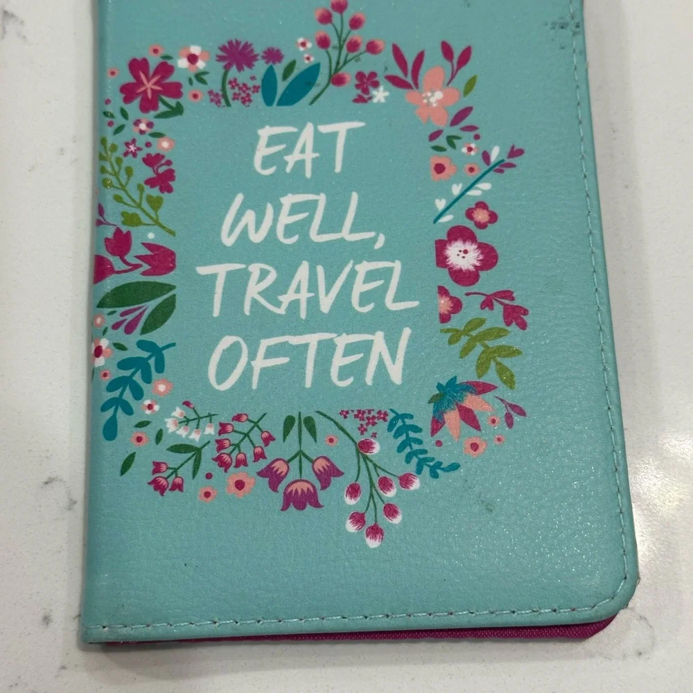 Floral Travel Quote Passport Cover